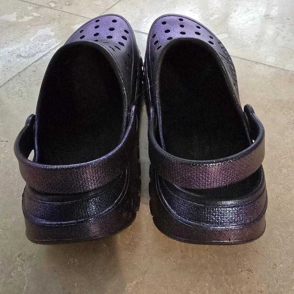 Skechers Foamies Arch Fit Footsteps - Pixie Dust Clogs in Black Pearl SZ 6 - Picture 3 of 7